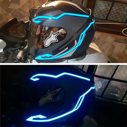 Blaudonau- LED-Helm-Beleuchtungssatz