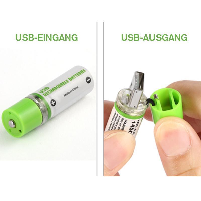 Blaudonau- USB wiederaufladbare AA-Batterien