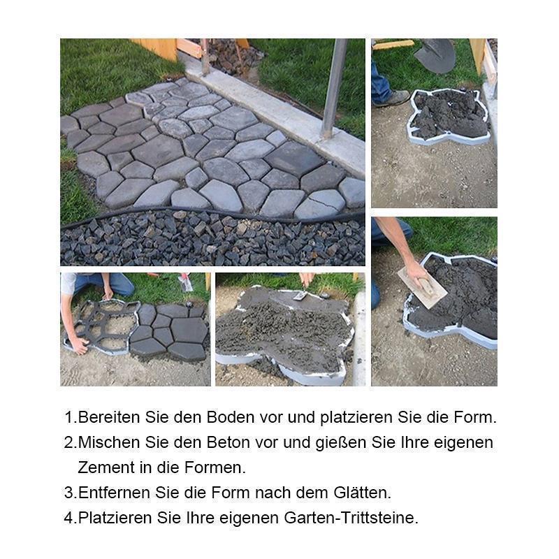 Blaudonau- DIY Pflastern Form（36 * 36cm/45 * 40cm）