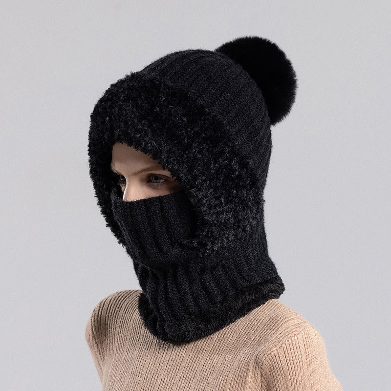 Bonnet tricoté pour femme en automne et en hiver