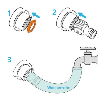 Blaudonau- Aufblasbarer Wassersprühelefant