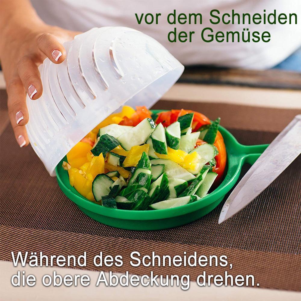 Blaudonau- Salatschneider mit Zitronenpresse, Salat in 60 Sekunden, Grün