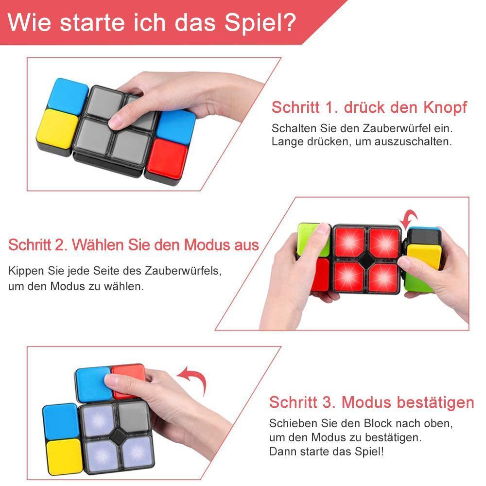 Blaudonau- Der elektronische Musik-Zauberwürfel---Puzzle-Spiel für Kinder und Erwachsene