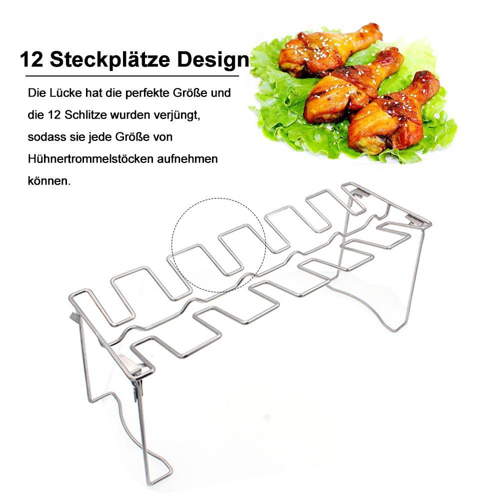 Blaudonau- Grillender Hühnertrommelstockhalter