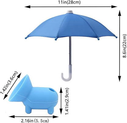 Blaudonau- Handy-Regenschirm-Saugnapf-Ständer für Sonne