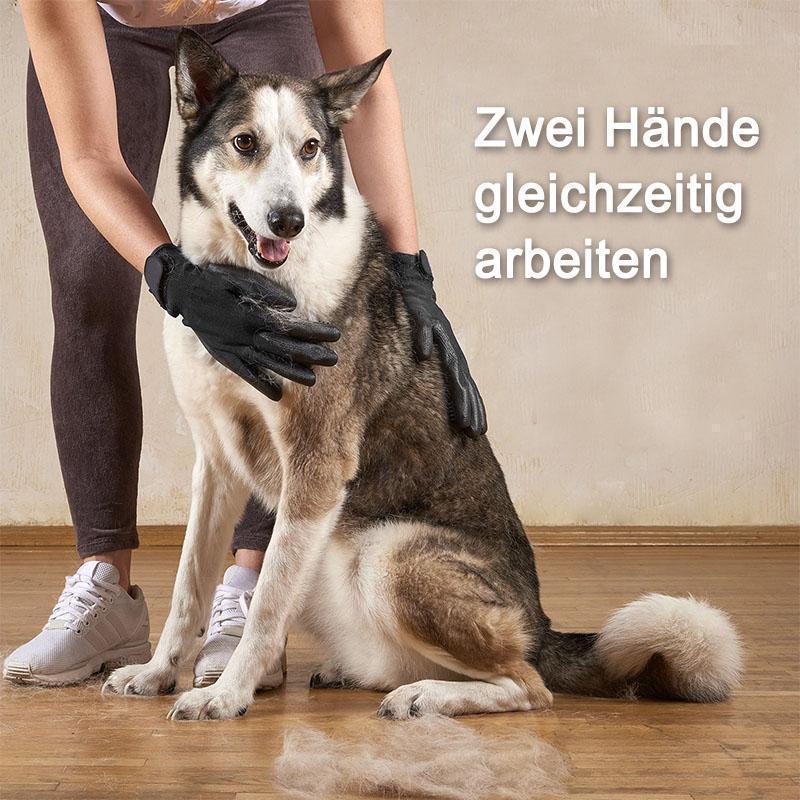 Blaudonau- Fellpflege-Handschuh für Pferde, Hunde und Katzen (1 Paar)