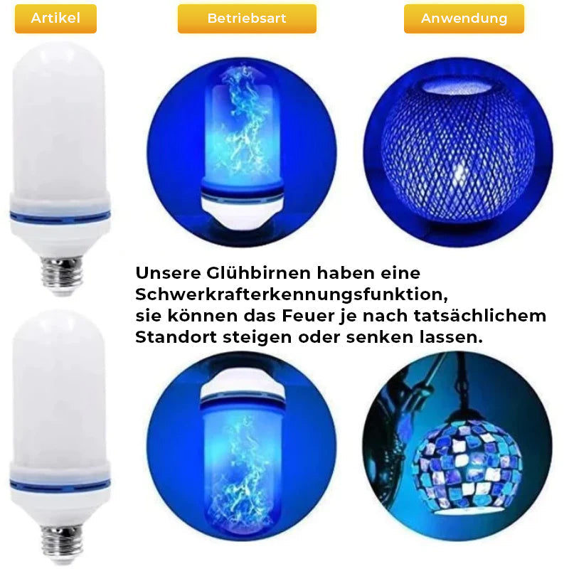 Blaudonau- LED Feuerlicht mit Schwerkrafteffekt