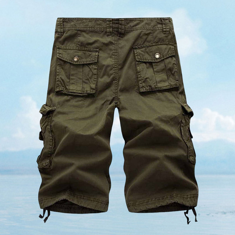 Blaudonau- Stilvolle, strapazierfähige Cargo-Shorts mit 8 Taschen für Herren