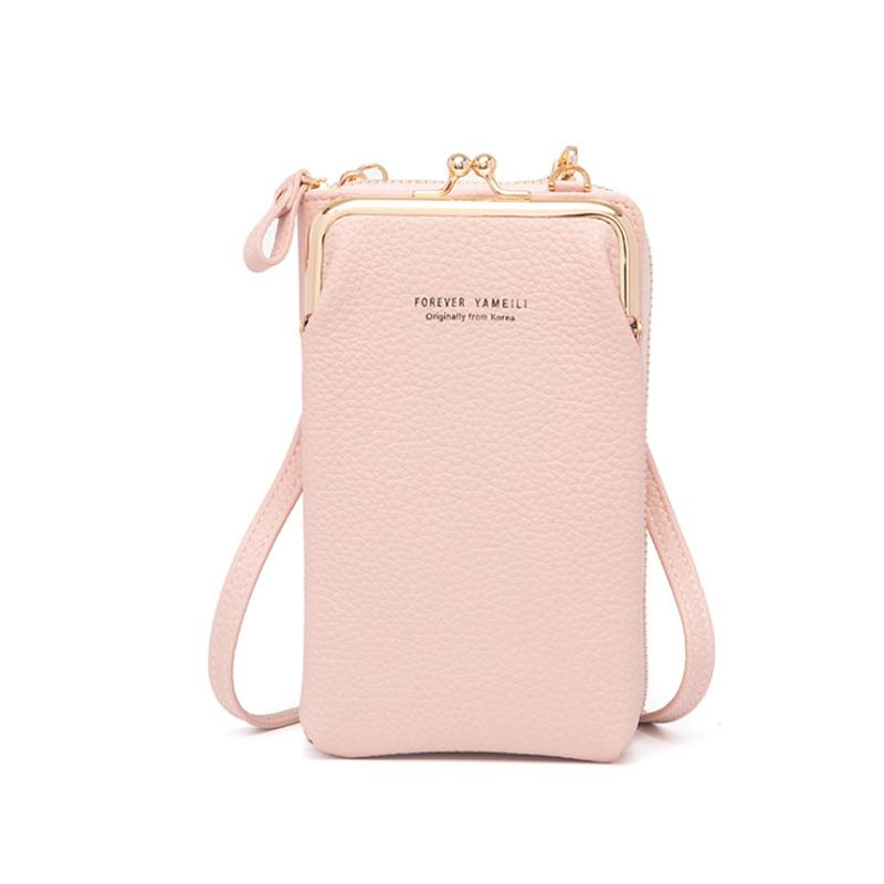 Blaudonau- Damen Handytasche Umhängetasche Rosa