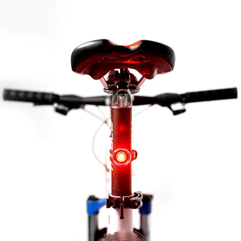 Blaudonau- LED wasserdichtes Fahrrad rote Blitzlichter Sicherheitswarnlampe