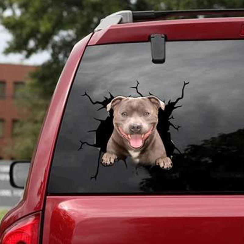 Blaudonau- Auto Fenster Hund Aufkleber D