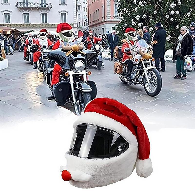 Blaudonau- Weihnachtsmann Motorradhelm Protektor