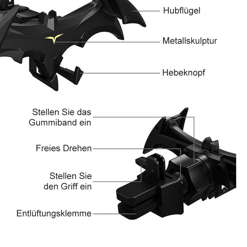 Blaudonau- Fledermausflügel Autotelefonhalter