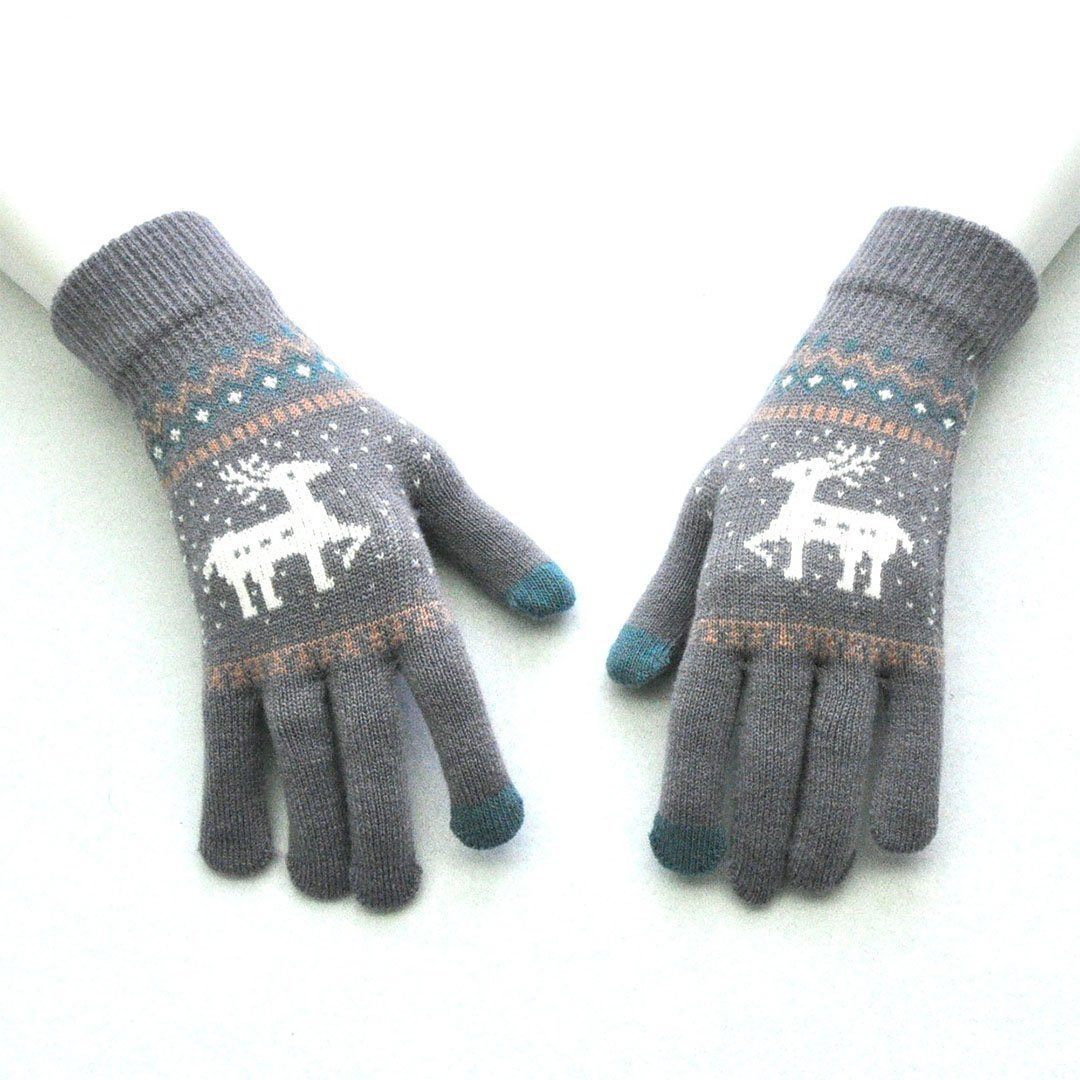 Blaudonau- Gestricktere Touchscreen-Handschuhe (Ein Paar)