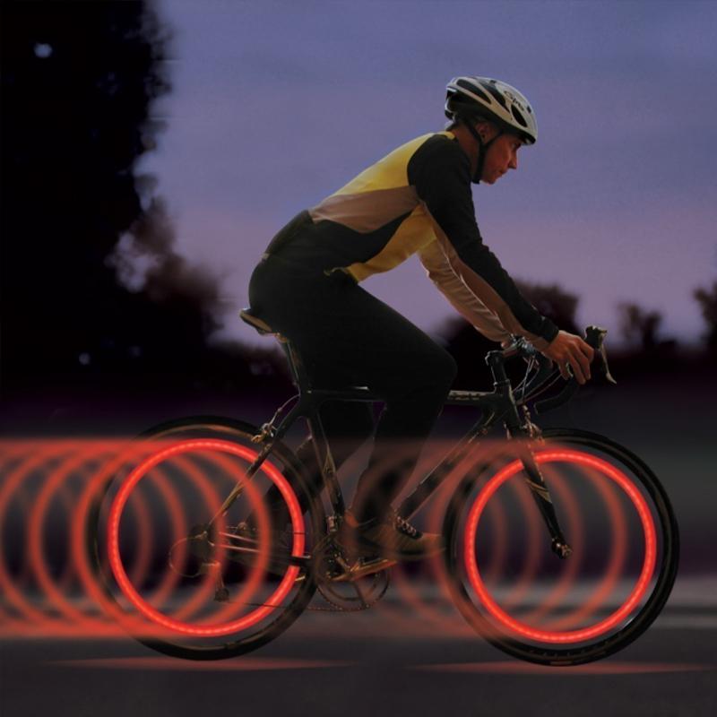 Blaudonau- LED Ventilkappenlicht für Fahrrad und Auto, 2 Stücke