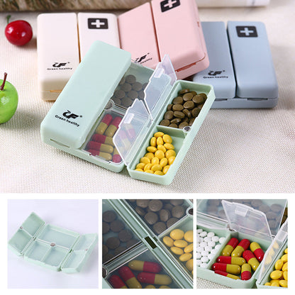 Blaudonau- Portable Magnetic Pill Box With 7 Compartments