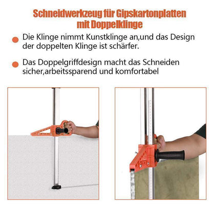 Blaudonau- Schneidwerkzeug für Gipskartonplatten mit Doppelklinge