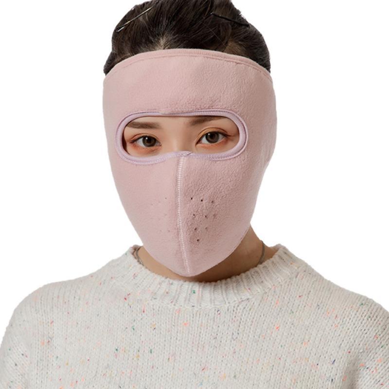 Blaudonau- Wintervliesmaske Warme Maske Rosa 1 PCS