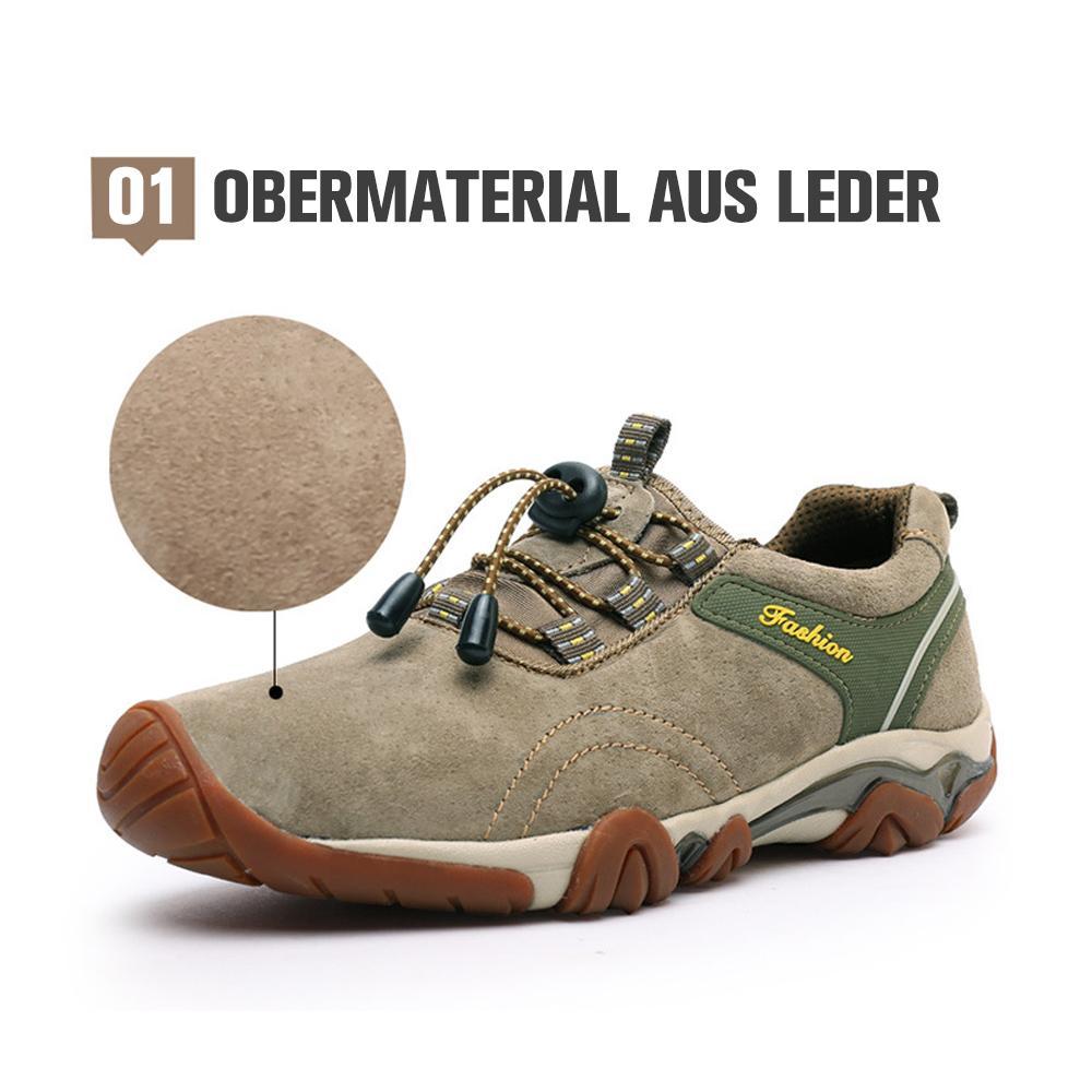 Blaudonau- Herren Leder Outdoor Rutschfeste Wanderschuhe