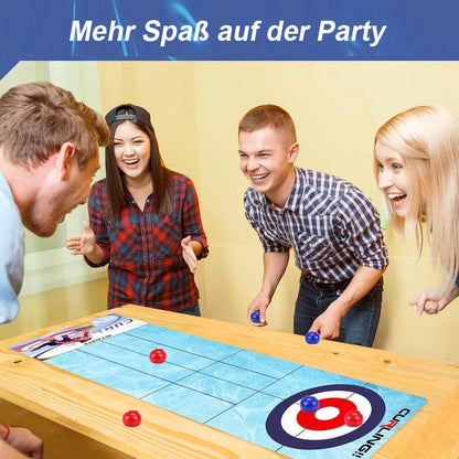 Blaudonau- Brettspiel Curling Spielset