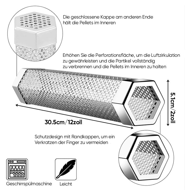 Blaudonau- 12' Pellet-Räucherrohr für alle Grills oder Räuchergeräte