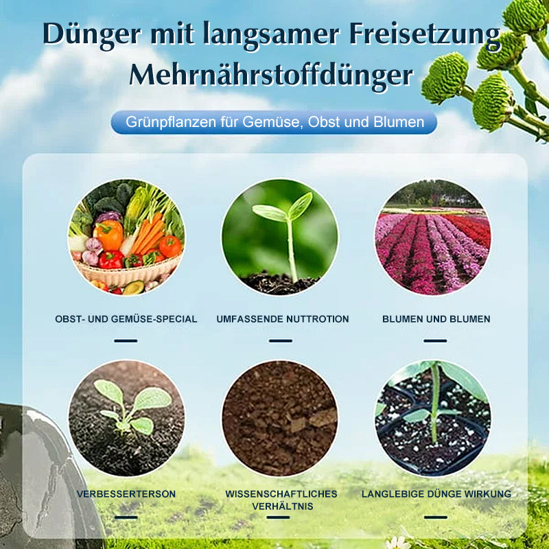 Blaudonau- 🥬Garten-Universaldünger mit langsamer Freisetzung in Tablettenform🥬