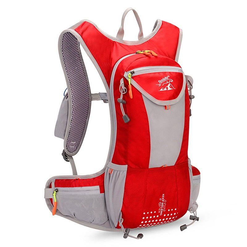 Blaudonau- Outdoor Leichte Und Atmungsaktive Rucksack-Fahrradtasche Rot