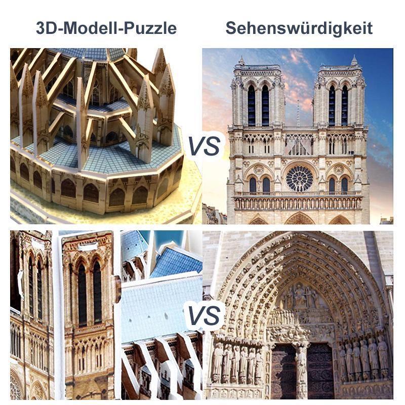 Blaudonau- 3D-Modell-Puzzle Sehenswürdigkeit auf der ganzen Welt