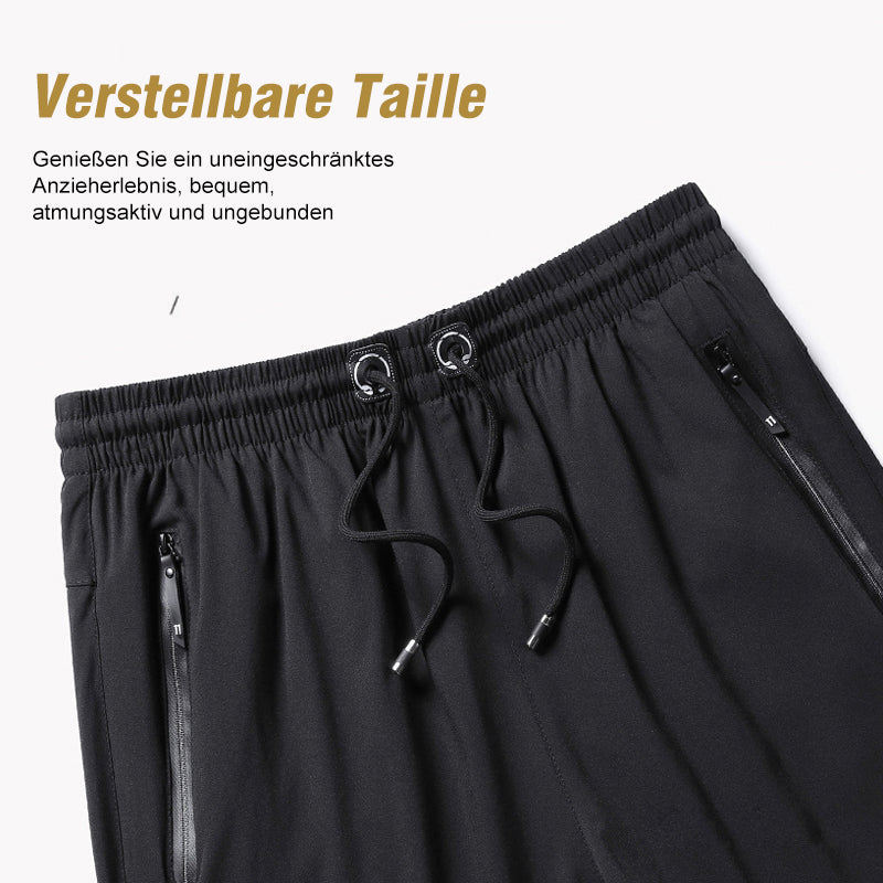 Blaudonau- Eisseide-Stretch-Shorts für Herren