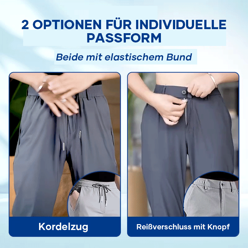 Blaudonau- Herren-Freizeithose aus Eisseide