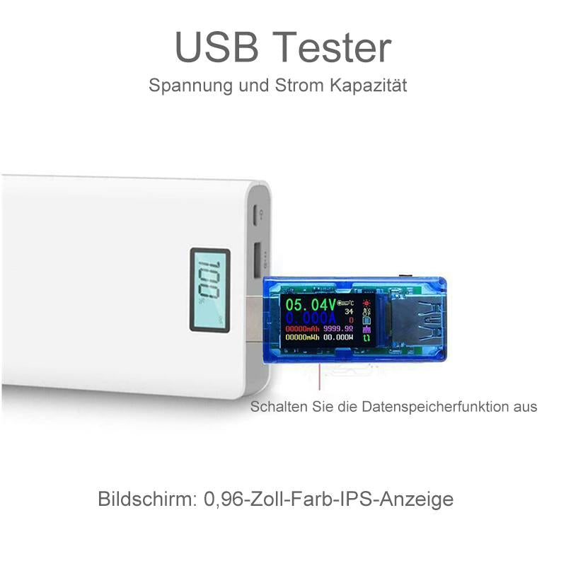 Blaudonau- Farbbildschirm Digitaler voltmeter Amperemeter USB Ladegerät Tester Multimeter