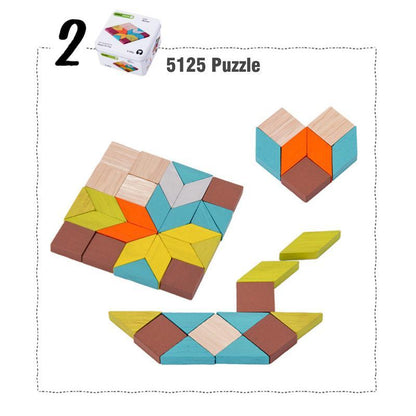 Blaudonau- Rubiks Würfel-Puzzle-Blöcke mit Eisenbox