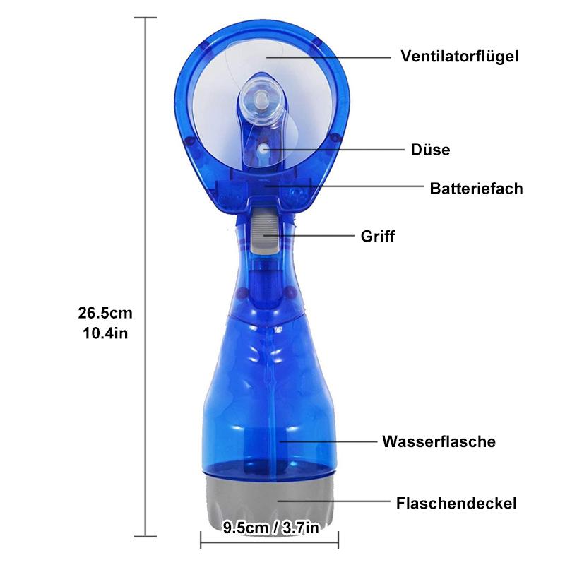 Blaudonau- Tragbarer Handsprühventilator