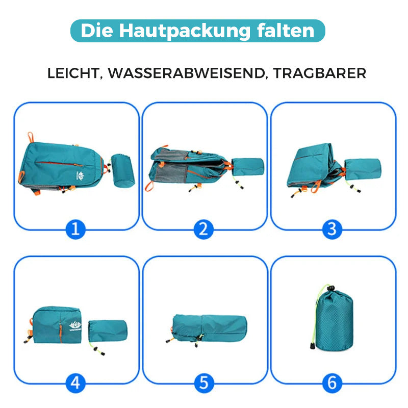 Blaudonau- Faltbarer Rucksack