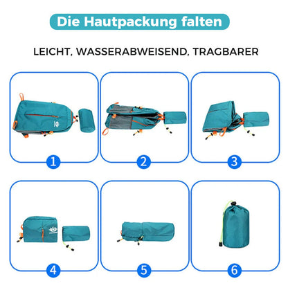 Blaudonau- Faltbarer Rucksack