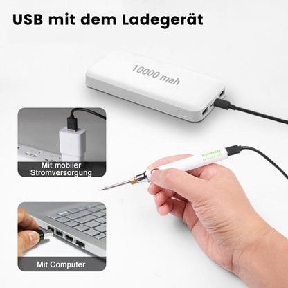 Blaudonau- USB tragbares elektrisches Lötkolben-Set