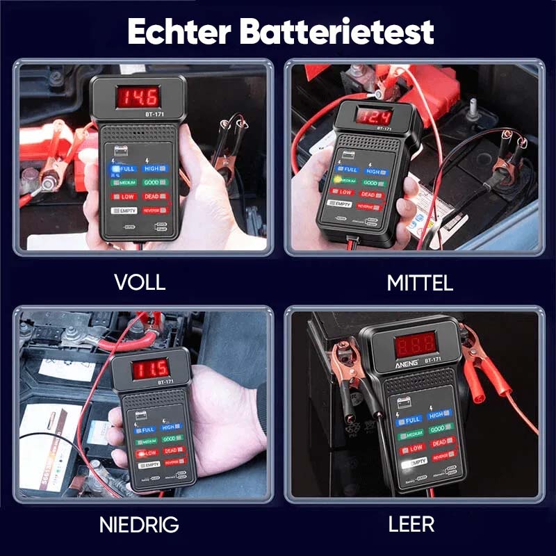 Blaudonau- Multifunktionaler 12-V-Batterietester für Autos