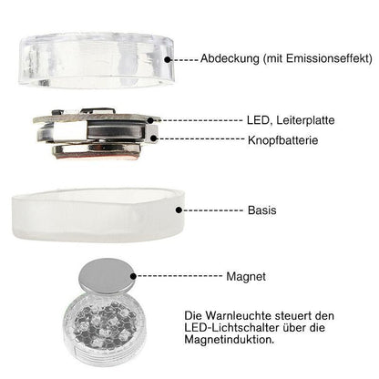 Blaudonau- Universal Autotür LED-Öffnungswarnleuchte (2 Stück)