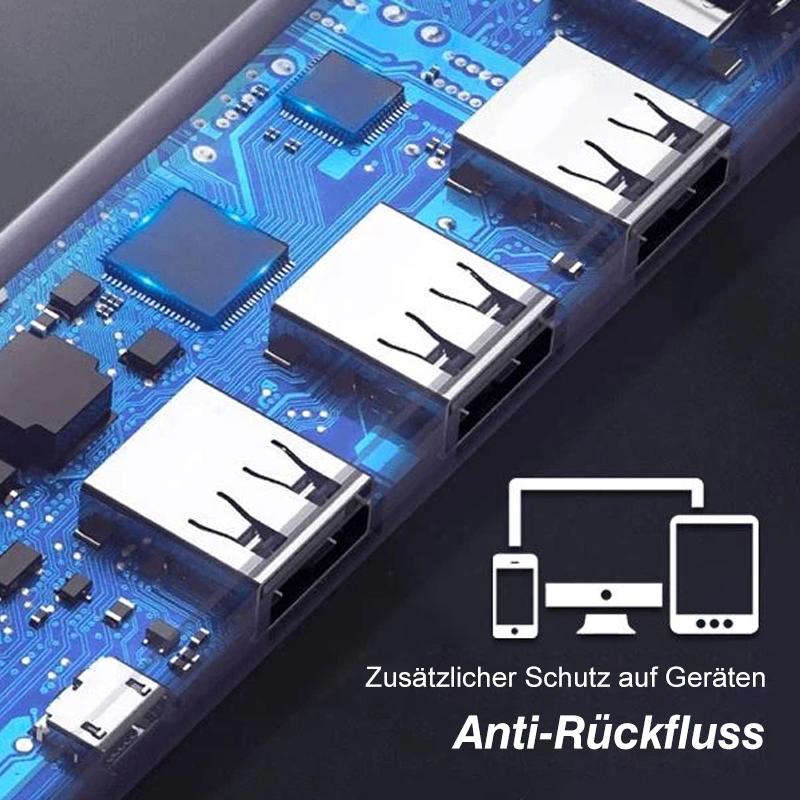 Blaudonau- Hochgeschwindigkeits-USB-Hub mit mehreren Anschlüssen