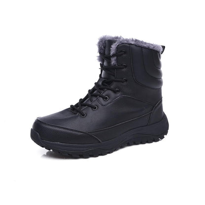 Blaudonau- Winter Unisex Schnee Wanderschuhe schwarz