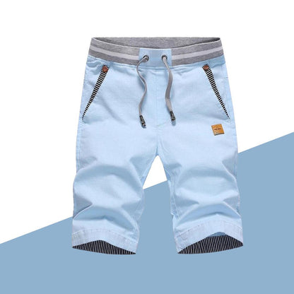 Blaudonau- Lässige Sommershorts für Herren himmelblau