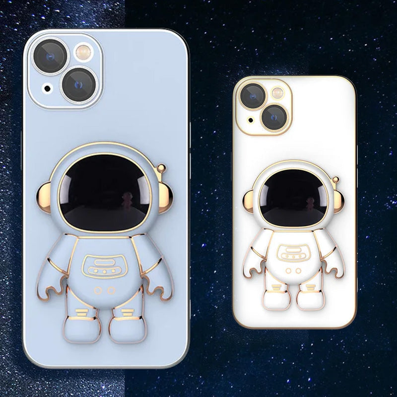 Blaudonau- Niedliche Astronauten-Handyhülle für iPhone