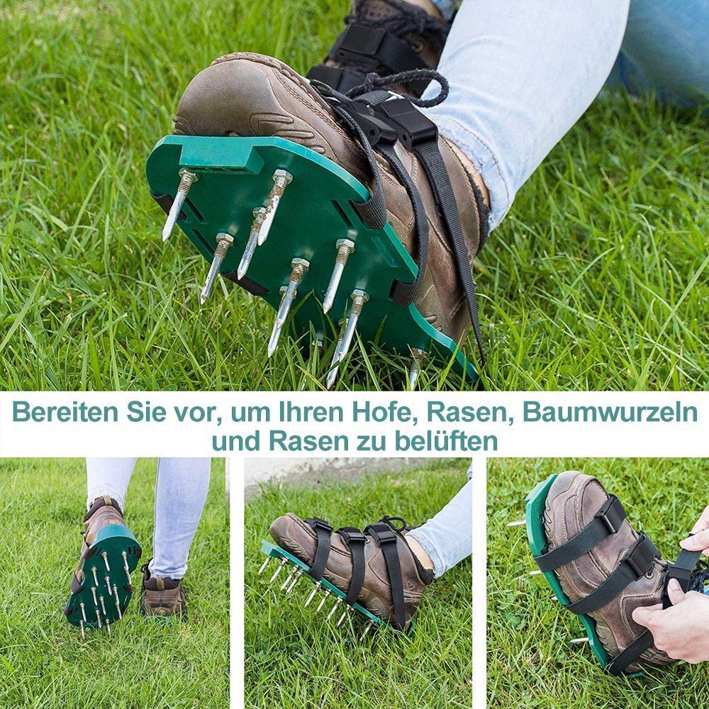 Blaudonau- Rasenbelüfter Schuhe den Boden lösen, 1 Paar