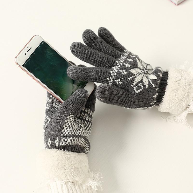 Blaudonau- Damen Warme Winter Handschuhe