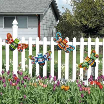 Blaudonau- Eisen Biene Kunst Skulptur Hängende Wanddekorationen für Garten