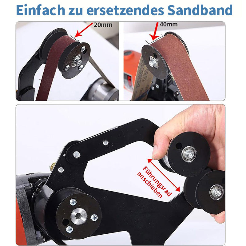 Blaudonau- Bandschleifer-Adapter für Winkelschleifer