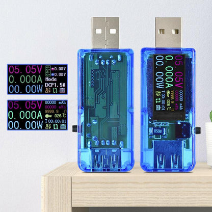 Blaudonau- Farbbildschirm Digitaler voltmeter Amperemeter USB Ladegerät Tester Multimeter