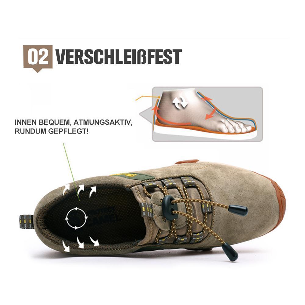 Blaudonau- Herren Leder Outdoor Rutschfeste Wanderschuhe