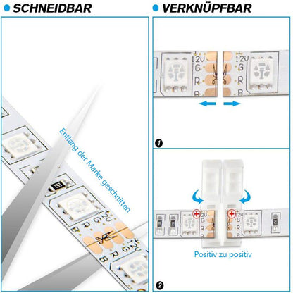 Blaudonau- LED-Lichtleisten-Kit für DIY-Dekoration