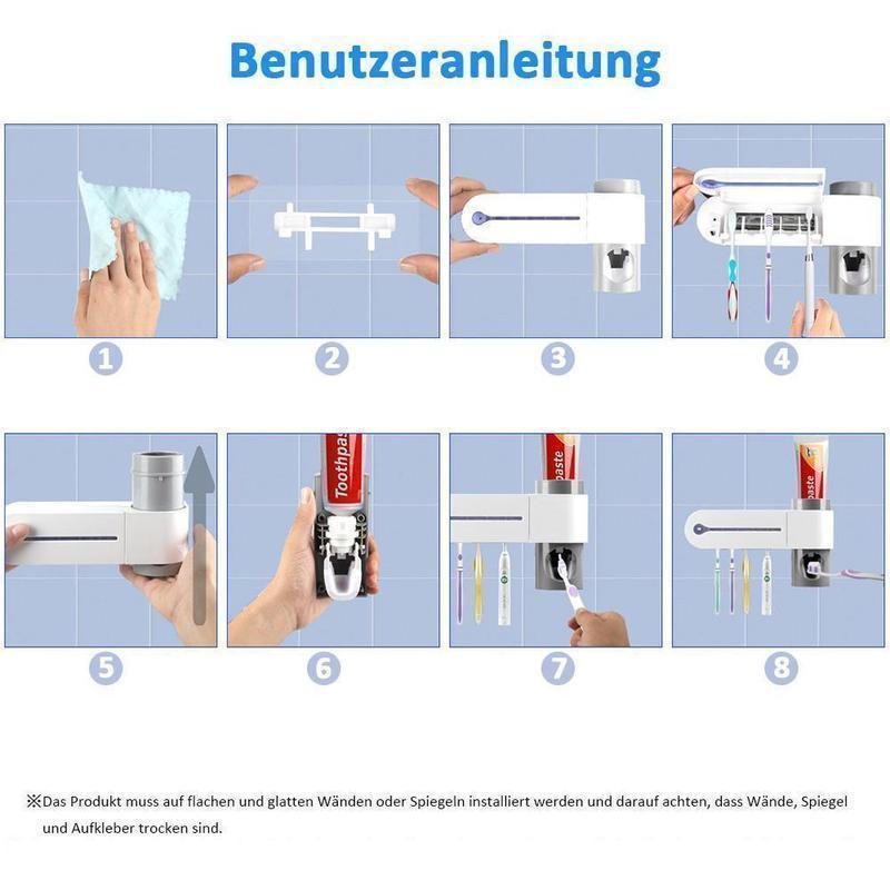 Blaudonau- 2-in-1 Desinfektioner Zahnbürstenhalter